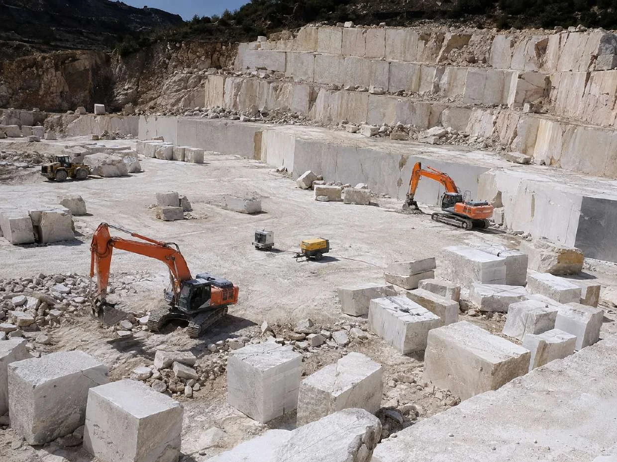 Ivory White Granite Quarry