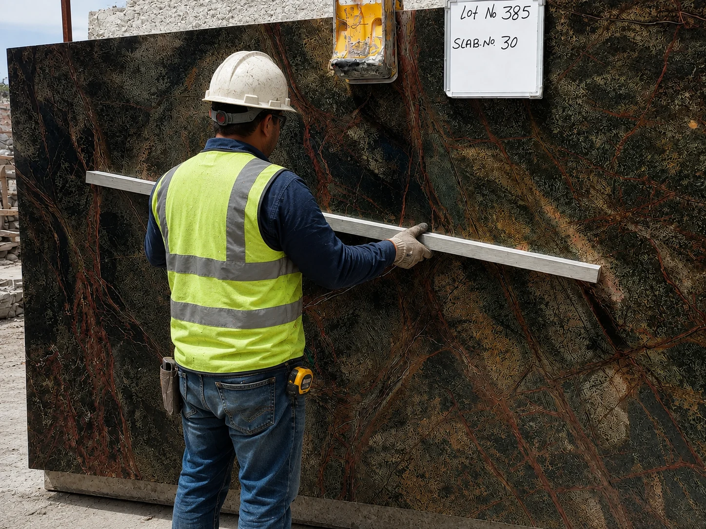 Rainforest Green Marble Bend Checking